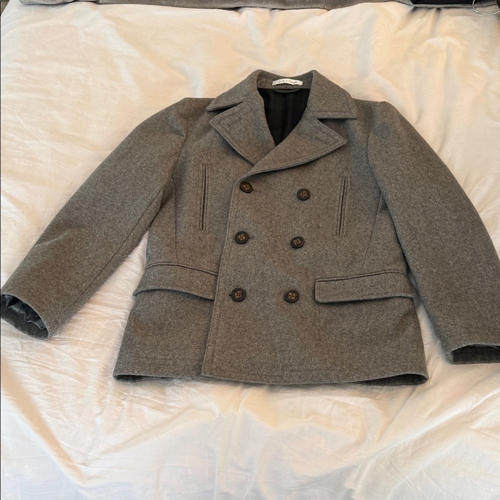 Lauren Ralph Lauren Kids Gray Pea Coat